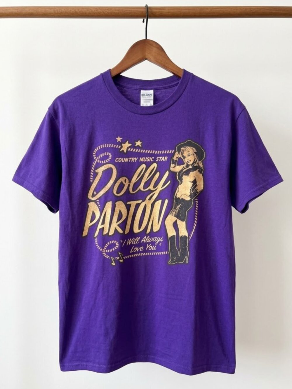 Dolly Parton Country Music Star I Will Always Love You T-Shirt Reprint